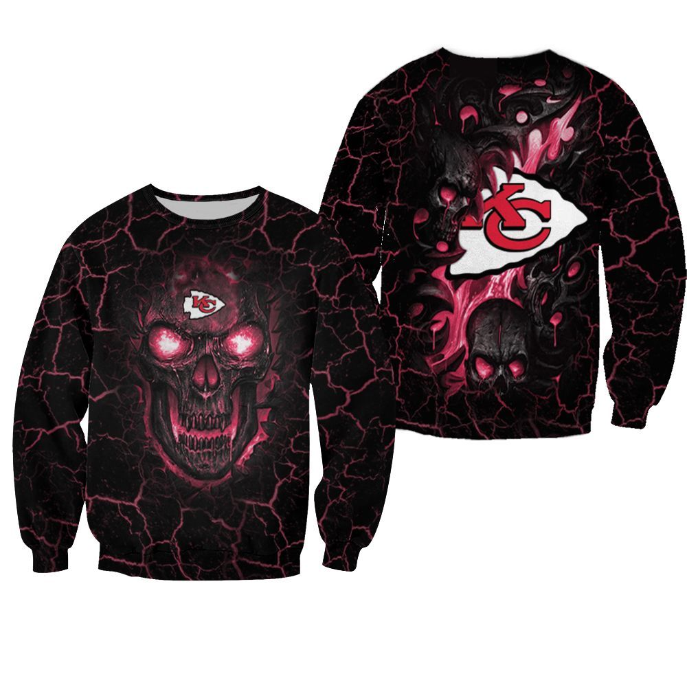 Lava Skull Kansas City Chiefs 3D All Over print Hoodie, T-shirt, Sweater, Jacket Jersey Sweater 72973