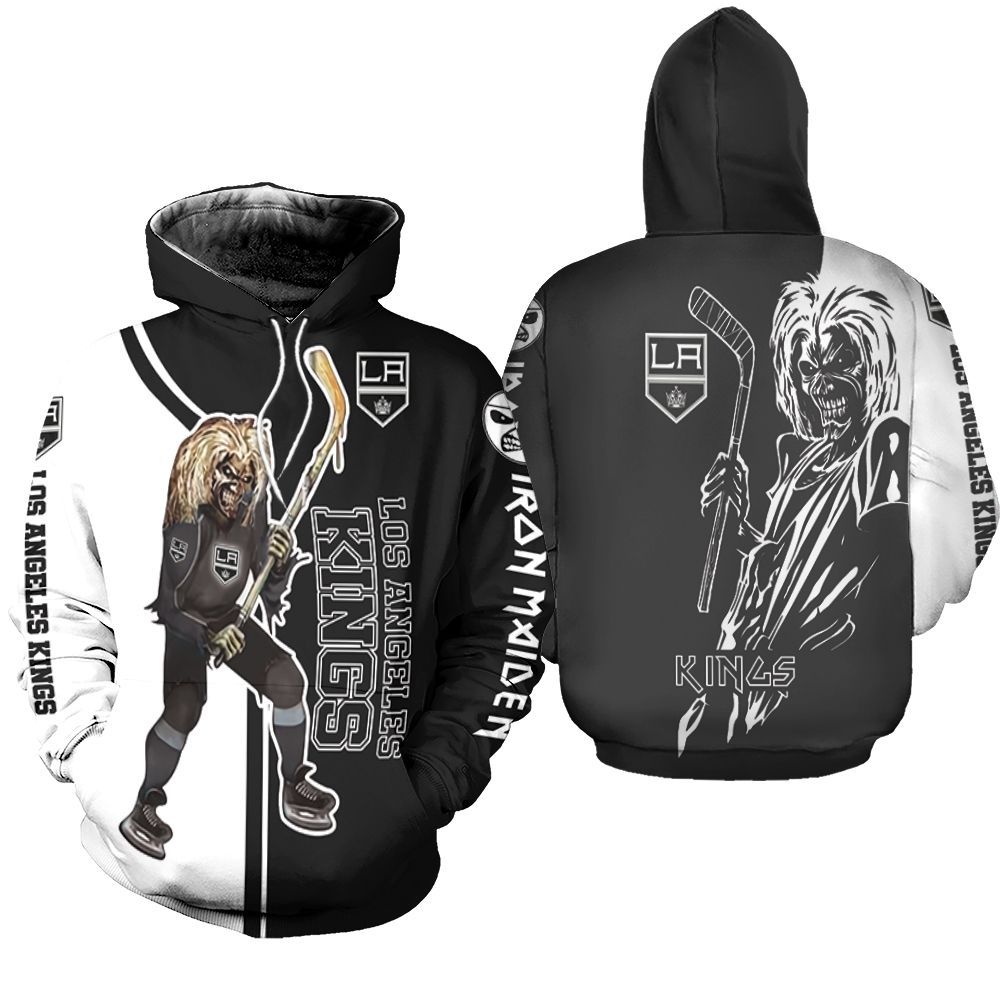 Los Angeles Kings And Zombie For Fans 3d Unisex Hoodie