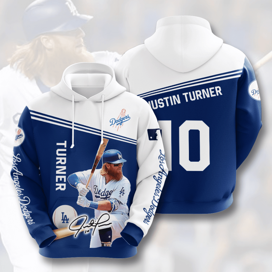 Los Angeles Dodgers Justin Turner For Fans 3D Pullover Hoodie, Bomber Jacket, Sweatshirt, T-Shirt