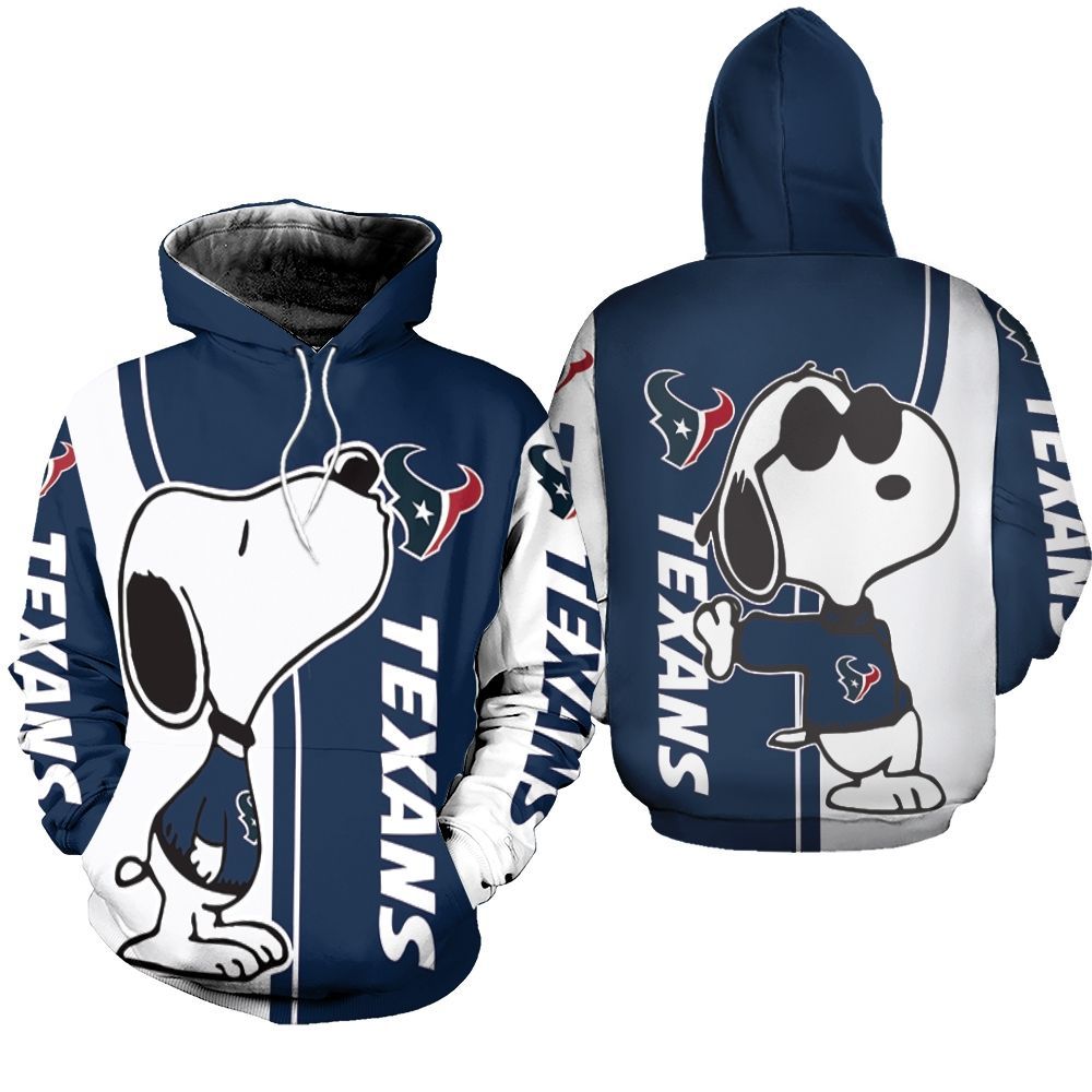 Houston Texans Snoopy Lover Printed 3d Unisex Hoodie