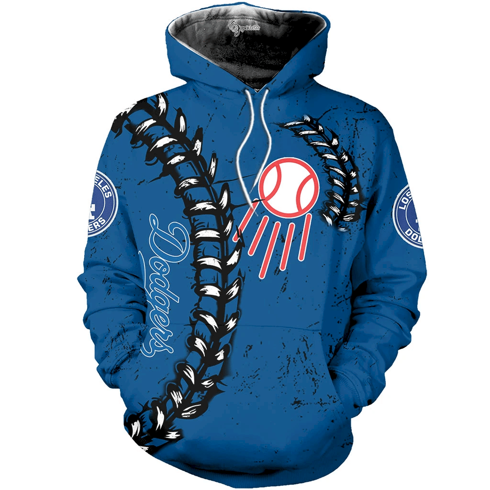 Los Angeles Dodgers S1552 3D Pullover Hoodie, Bomber Jacket, Sweatshirt, T-Shirt