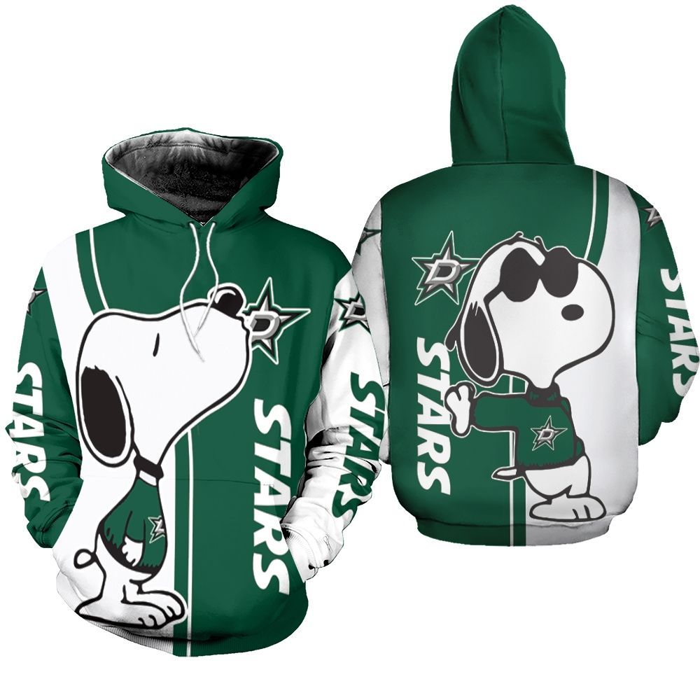 Dallas Stars Snoopy Lover Printed 3d Unisex Hoodie