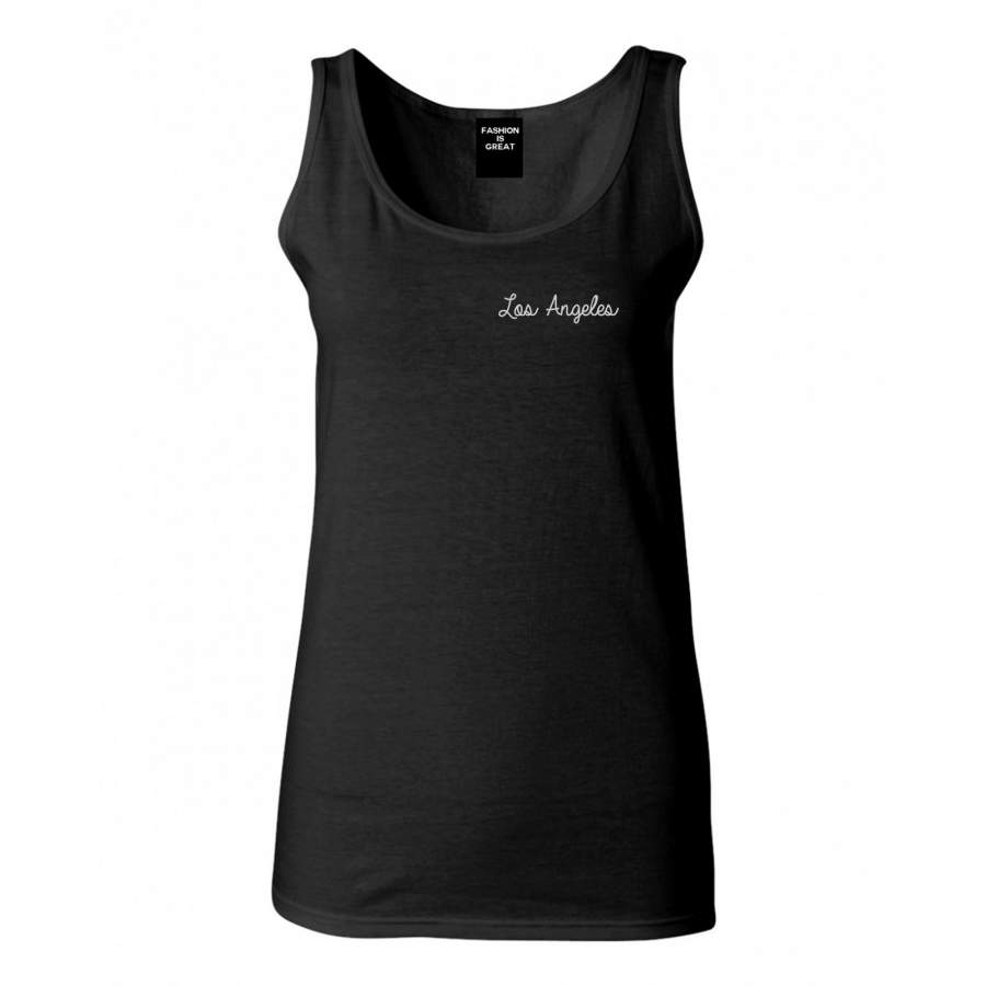 Los Angeles LA Script Chest Tank Top