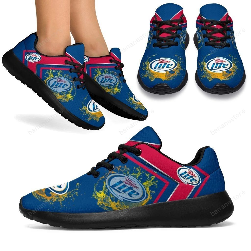 Miller Lite Sneakers Sporty Shoes For Beer Fan Gift Idea