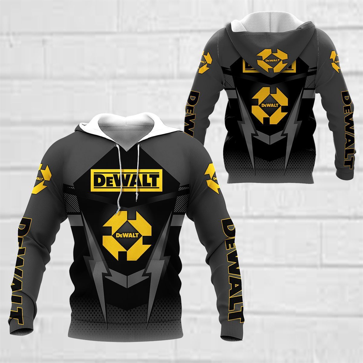 3D All Over Printed Dewalt Shirts Ver 2 (Black)