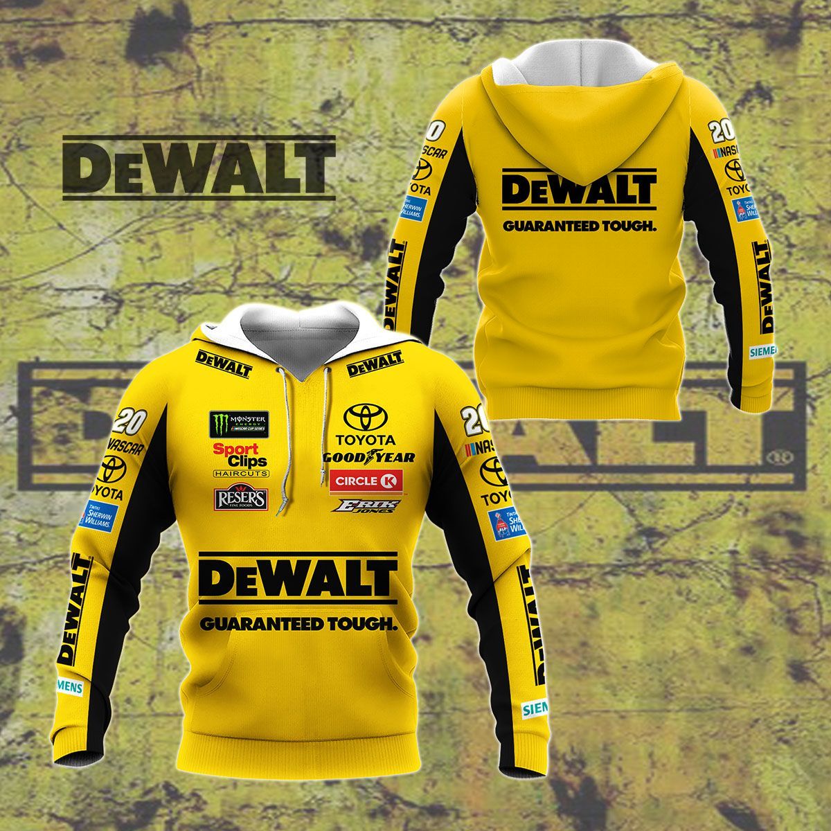 3D All Over Printed Dewalt Shirts Ver1 (Yellow)