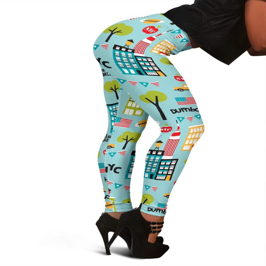 New York Print Pattern Women Leggings