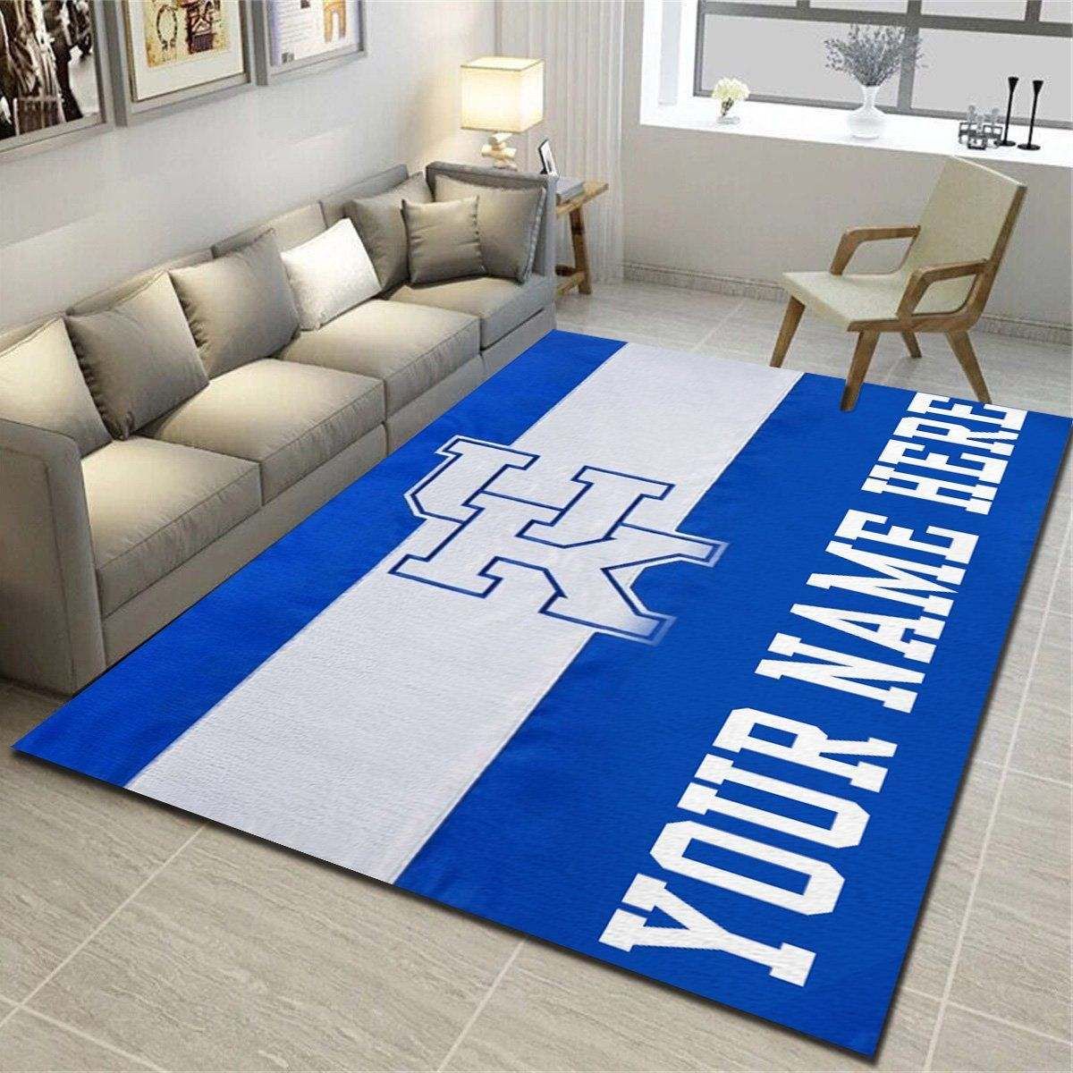 Kentucky Wildcats Personalized Area Rug,Team Living Room Bedroom Carpet,Customized Floor Decor