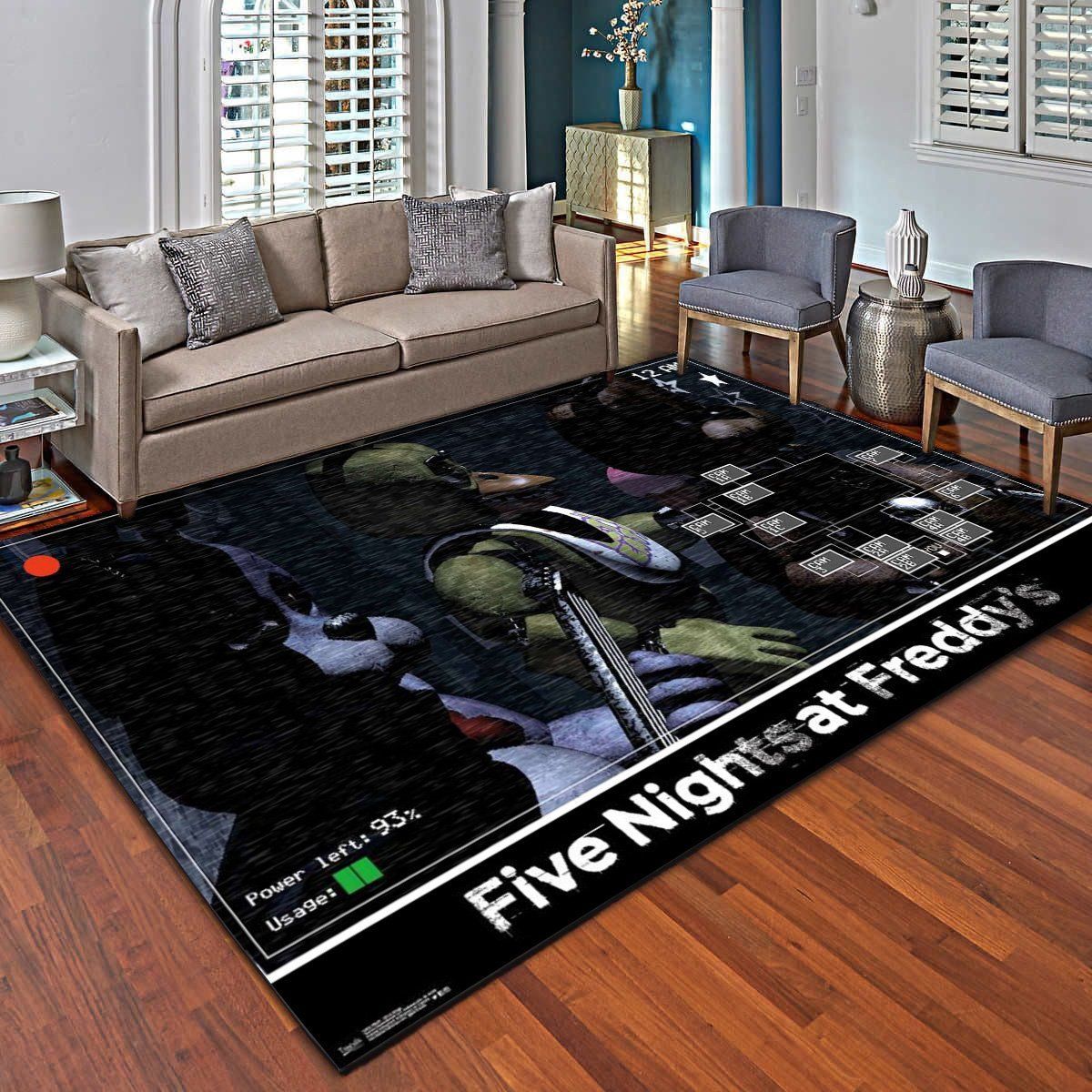 Five Nights At Freddy S Show Stage Rugs, Living Room Bedroom Carpet