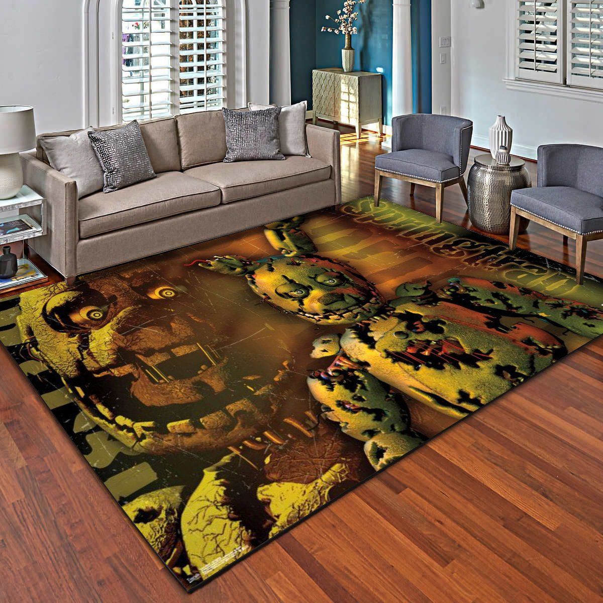 Five Nights At Freddy S Springtrap Area Rugs, Living Room Bedroom Carpet