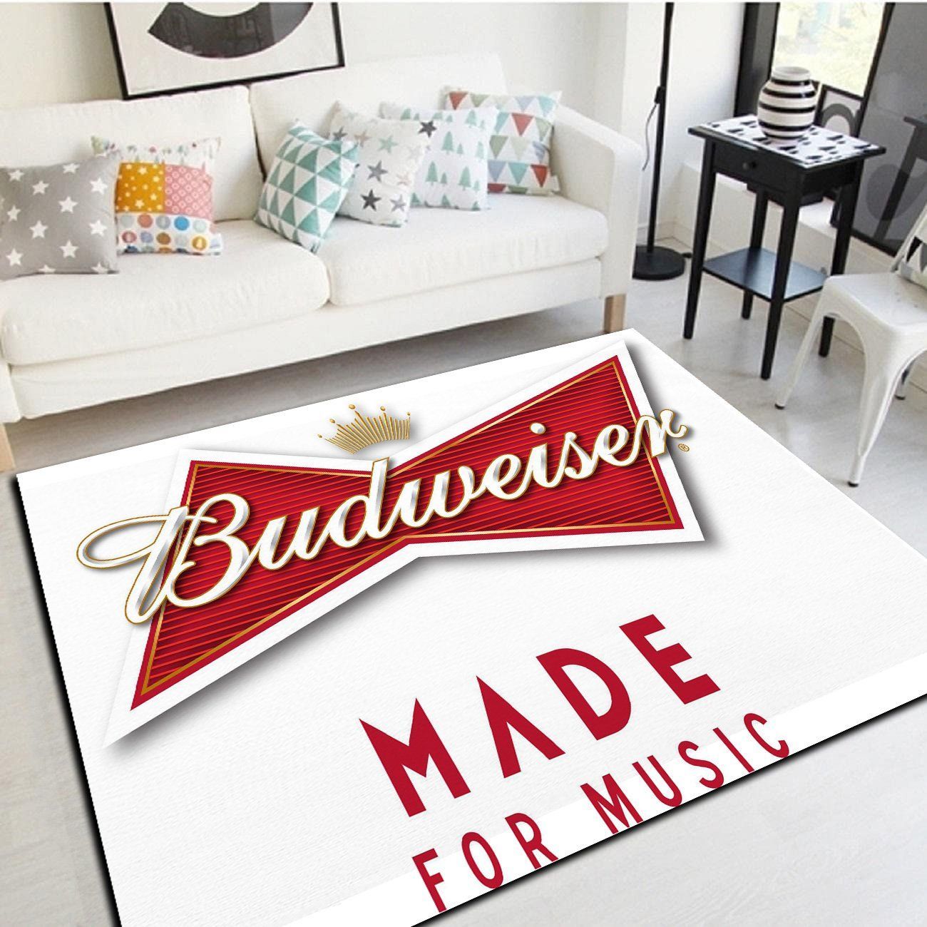 Budweiser Insprired Rug, Living Room Carpet, Floor Mat