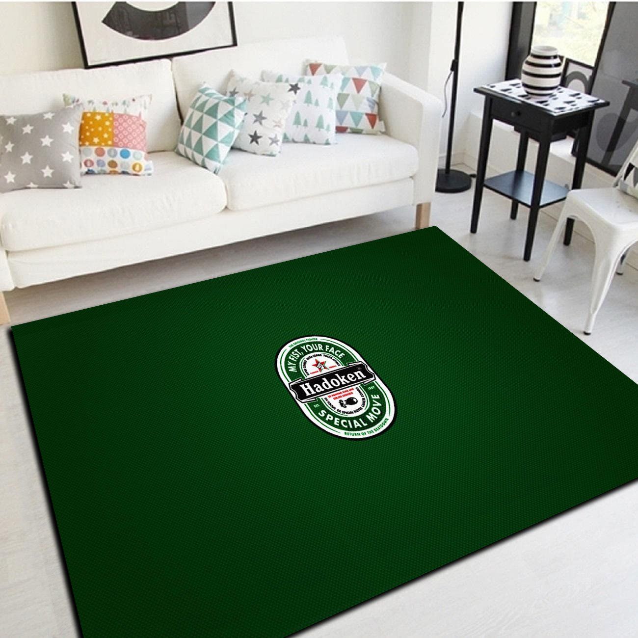 Heineken Logo Area Rugs, Living Room Bedroom Carpet, Floor Mat