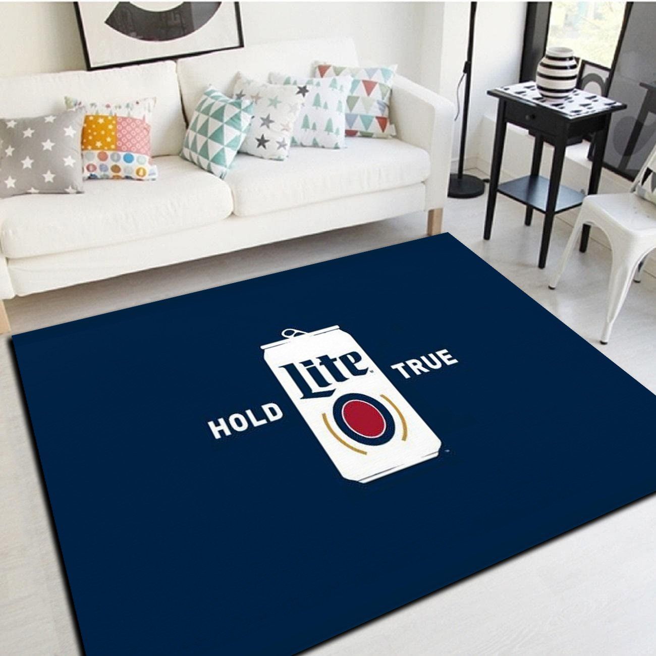 Miller Lite Logo Area Rugs, Living Room Carpet, Floor Mat Home Decor