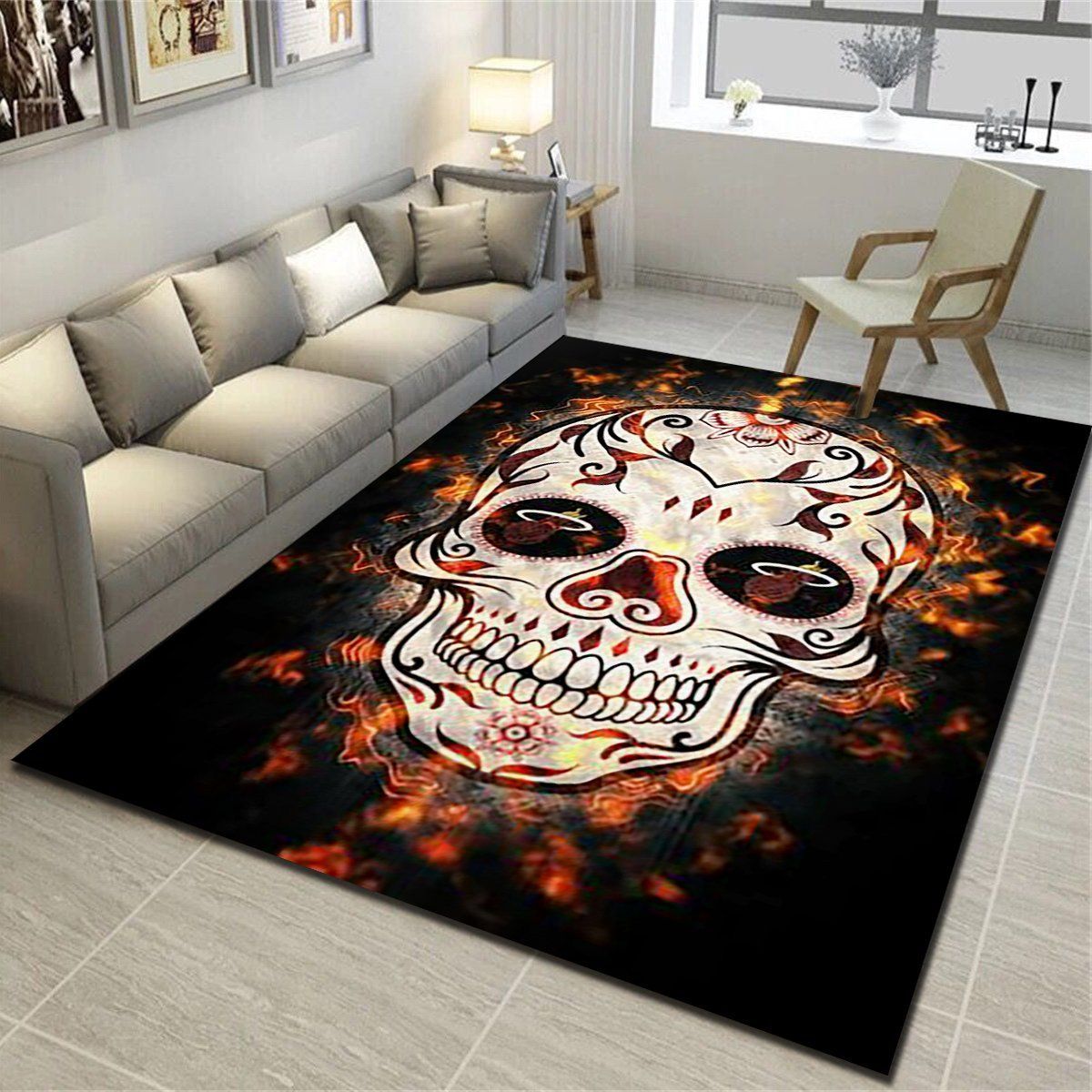 Miami Heat Area Rug, Basketball Team Living Room Carpet, Sports Floor Mat Home Decor