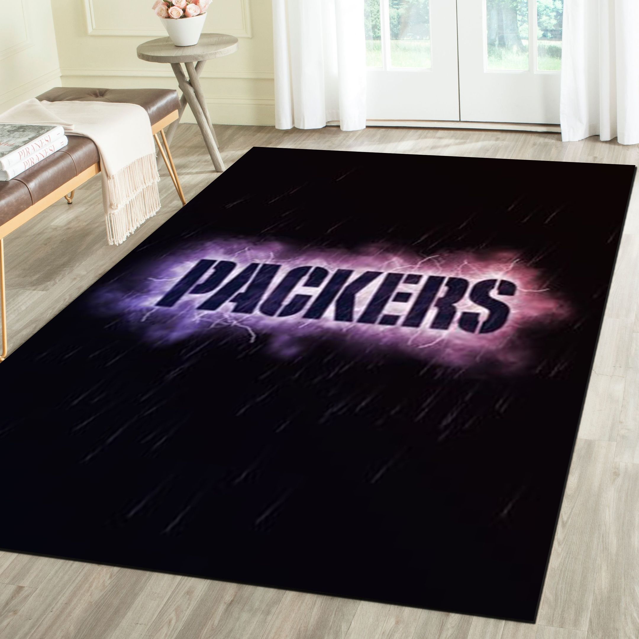 Green Bay Packers Rug, Football Team Living Room Carpet, Football Team Living Room Carpet