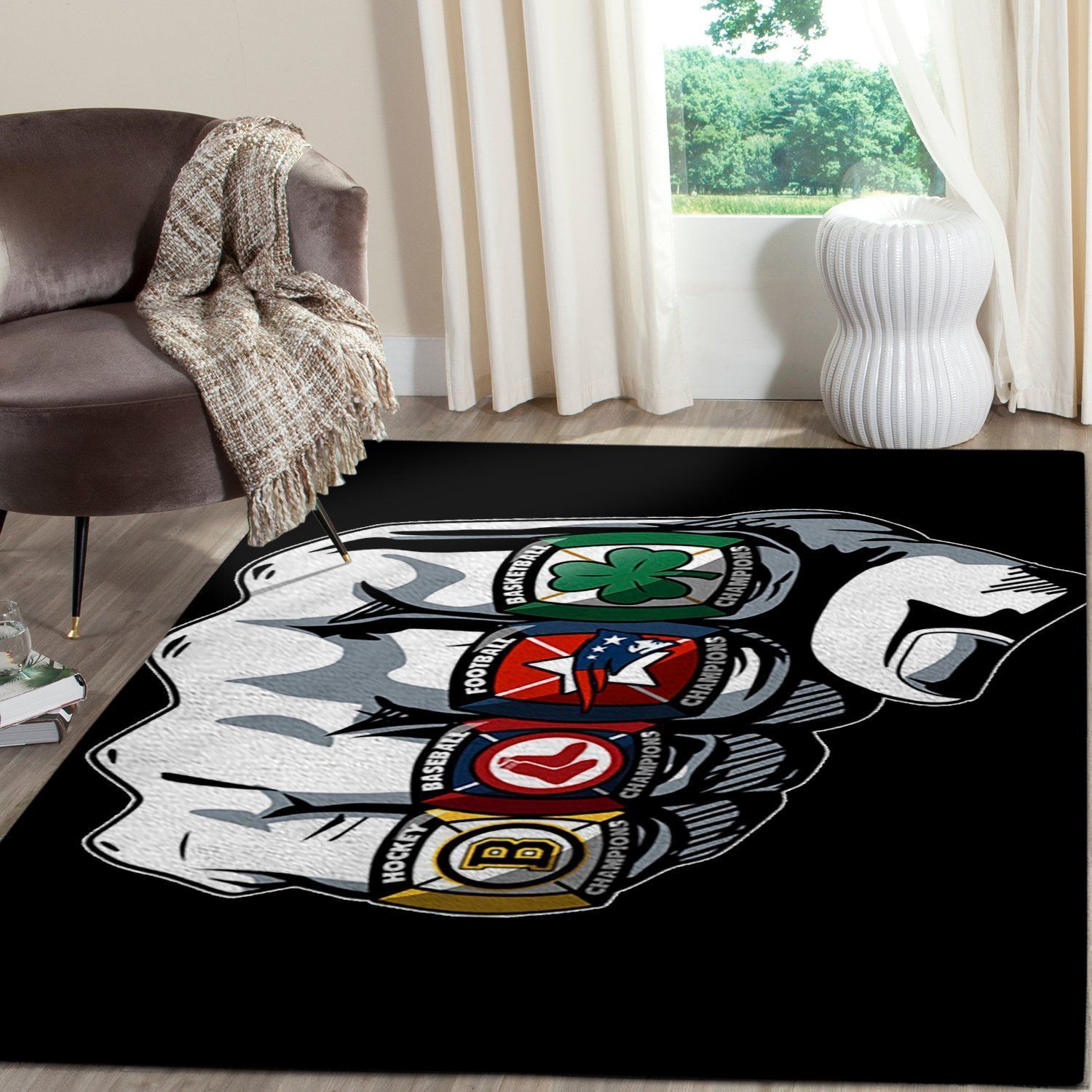 Boston Sports Area Rug OFD 1912252