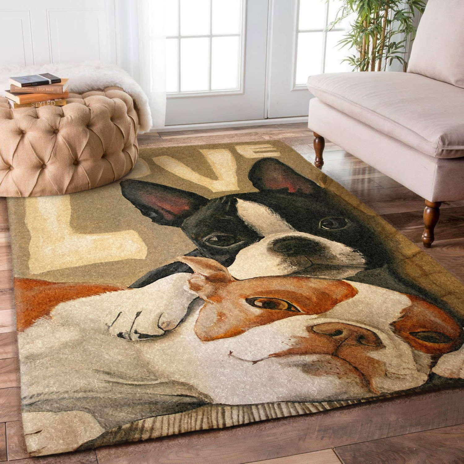 Boston Terrier Rug RCDD81F17237