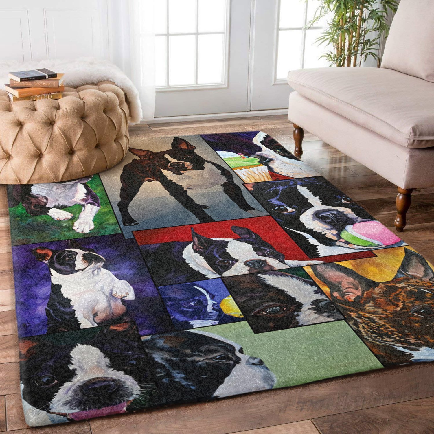 Boston Terrier Rug RCDD81F17516