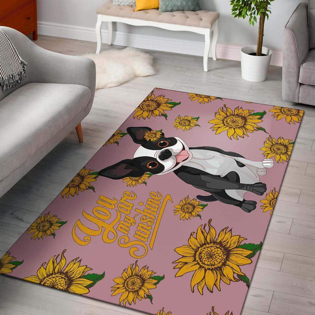 Boston Terrier You Are My Sunshine Rug RCDD81F38320