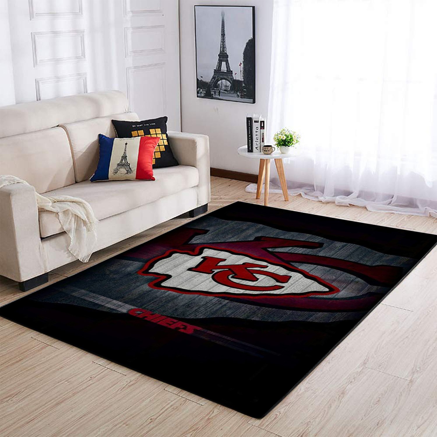 Kansas City Chiefs 02 Distressed Carpet Living Room Rugs Collections