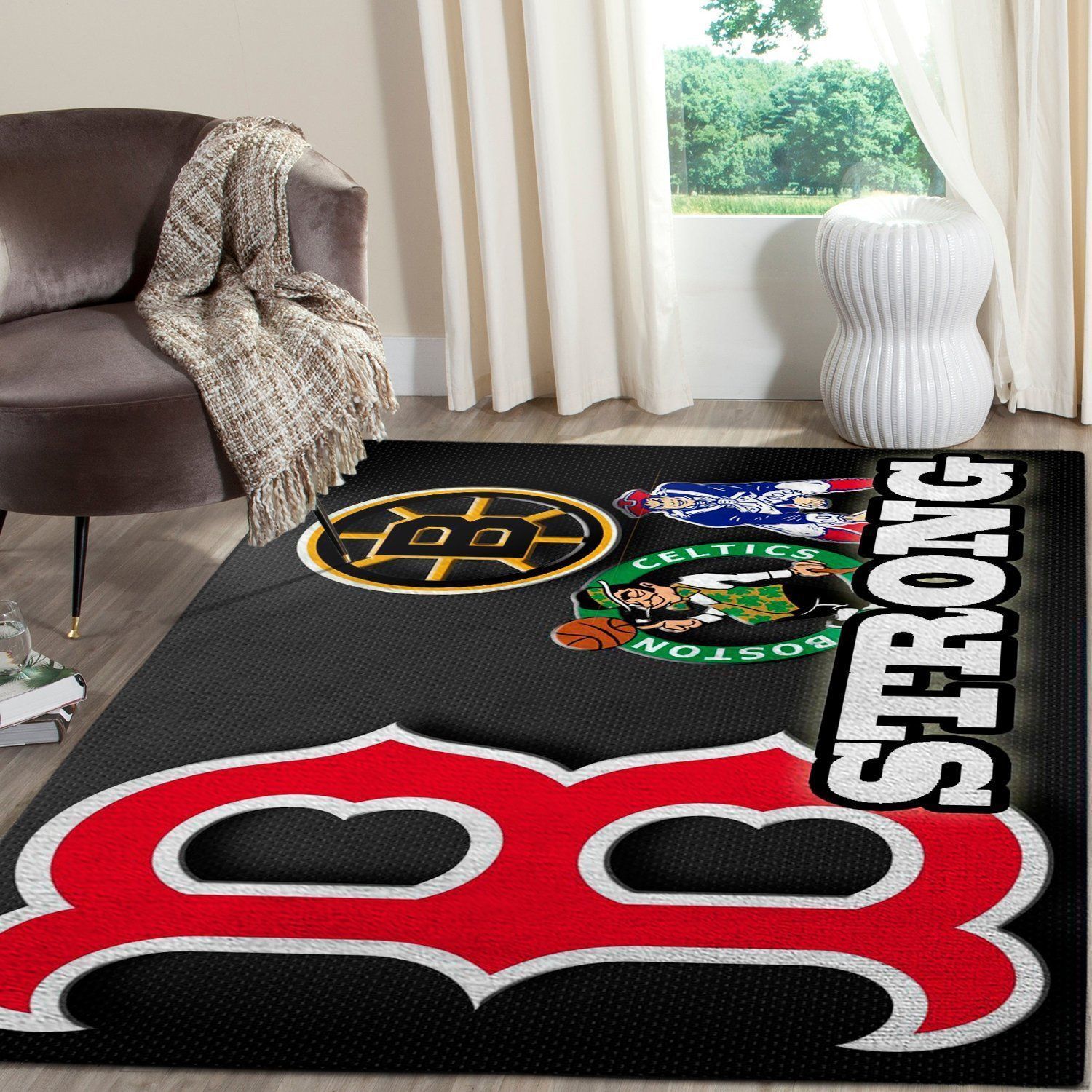 Boston Sports Area Rug OFD 191225