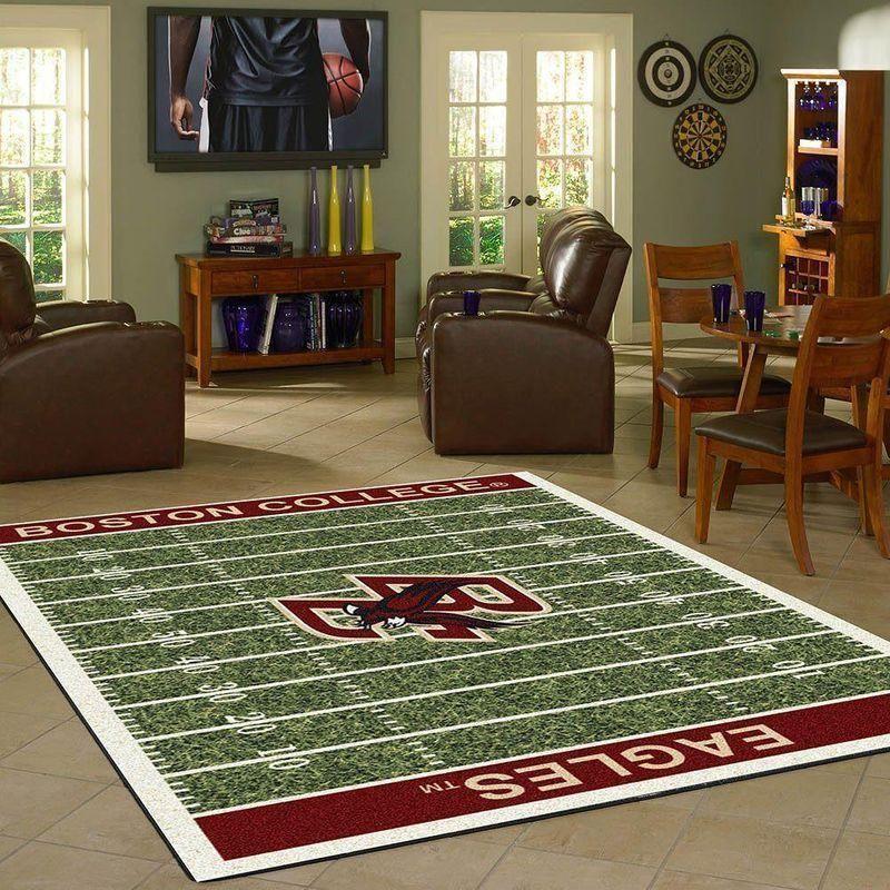 Boston College Eagles Home Field Area Rug Football Team Logo Carpet Living Room Rugs Floor Decor F102188