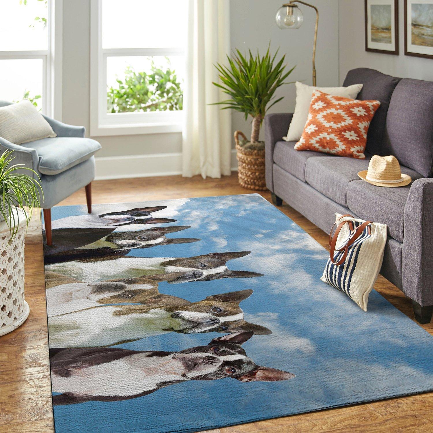 Boston Terrier Rug Room Carpet Sport Custom Area Floor Home Decor