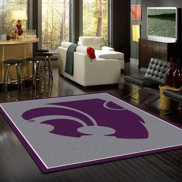 Kansas State Wildcats Area Rug Football Team Logo Carpet Living Room Rugs Floor Decor 28114