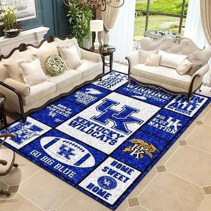 Kentucky Wildcats Area Rug Football Team Logo Carpet Living Room Rugs Floor Decor 19120615