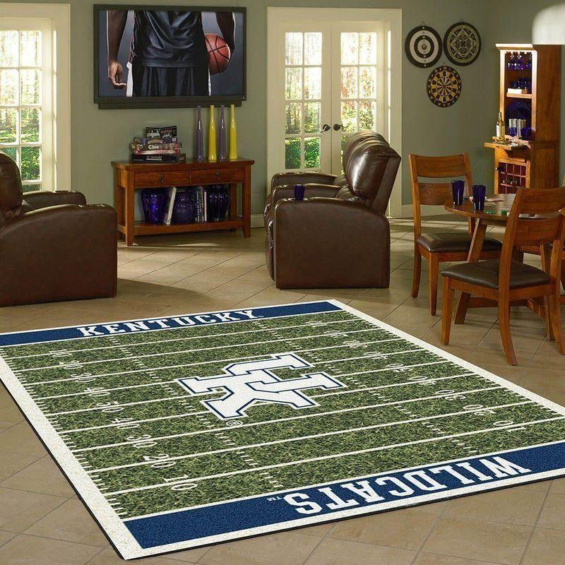 Kentucky Wildcats Home Field Area Rug Football Team Logo Carpet Living Room Rugs Floor Decor F102164