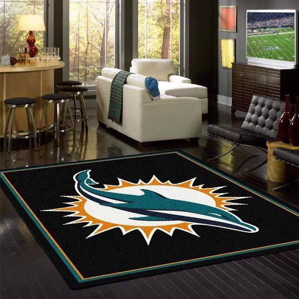 Miami Dolphins Area Rug Football Area Rug Floor Decor