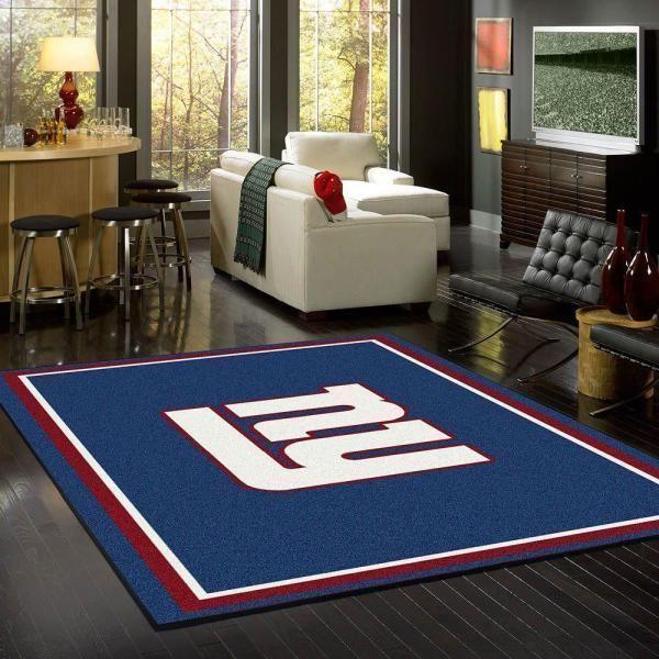 New York Giants Area Rug Team Spirit Football Team Logo Carpet Living Room Rugs Floor Decor 281110