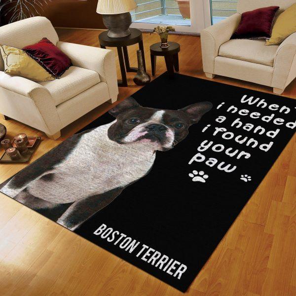 Boston Terrier Cute Home Decor Rectangle Area Rug