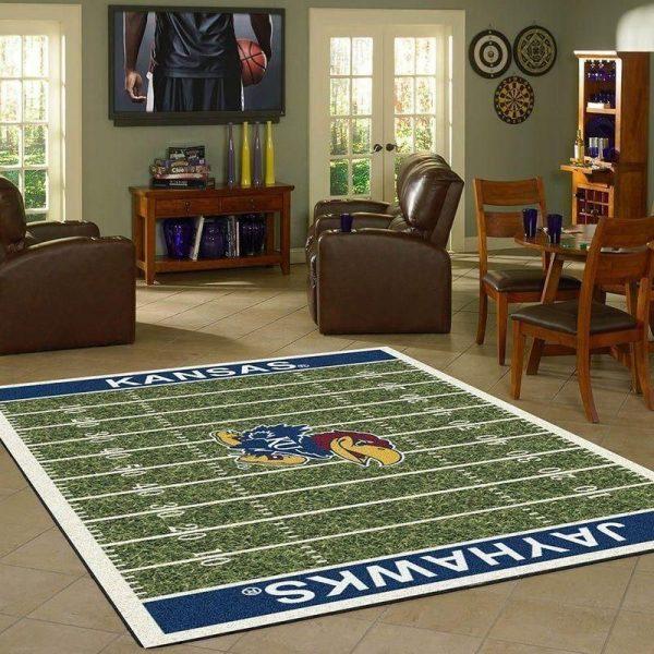 Kansas Jayhawks Home Field Home Decor Rectangle Area Rug