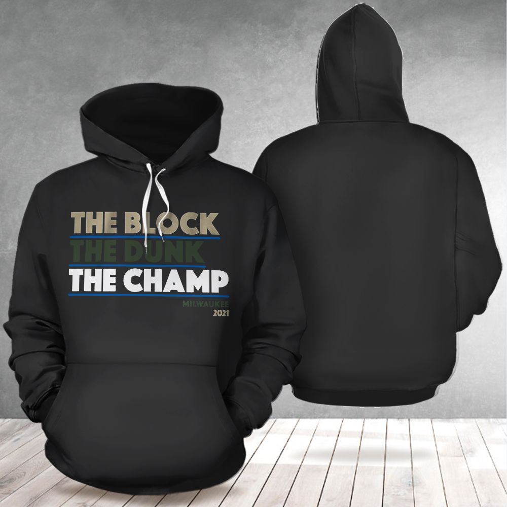 Bucks Championship Hoodie The Block The Duck The Champ Hoodie Milwaukee Bucks Champion Apparel