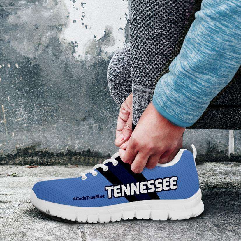 Codetrueblue Tennessee Fan Mesh Fabric Running Shoes Sport Sneakers