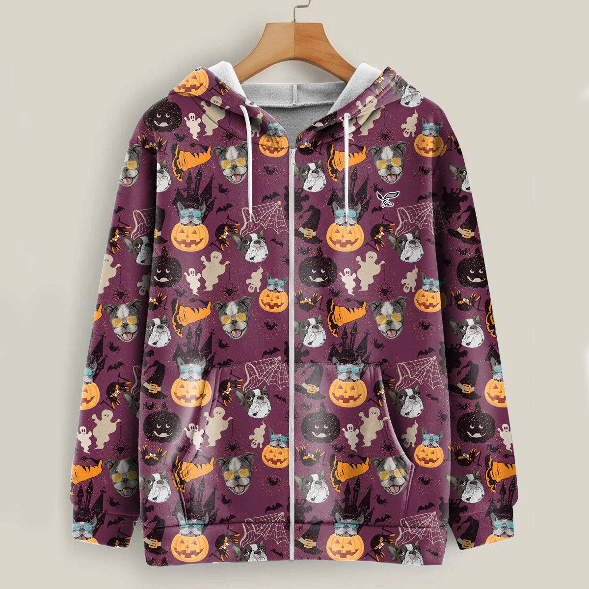 I’M A Haunt Mess – Boston Terrier Halloween Hoodie