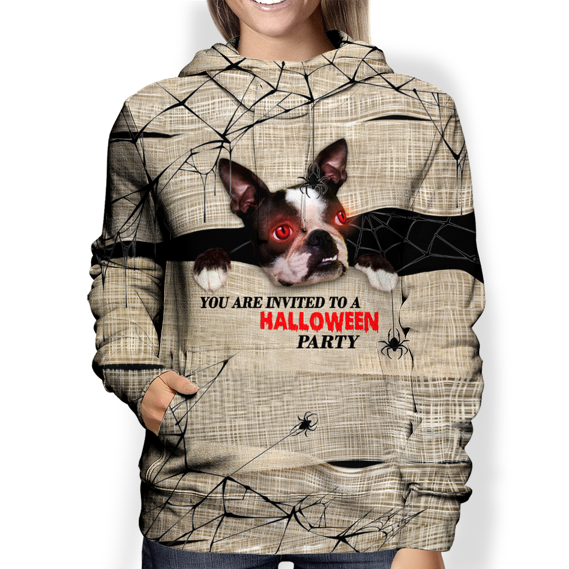 Halloween With Boston Terrier – Hoodie V1