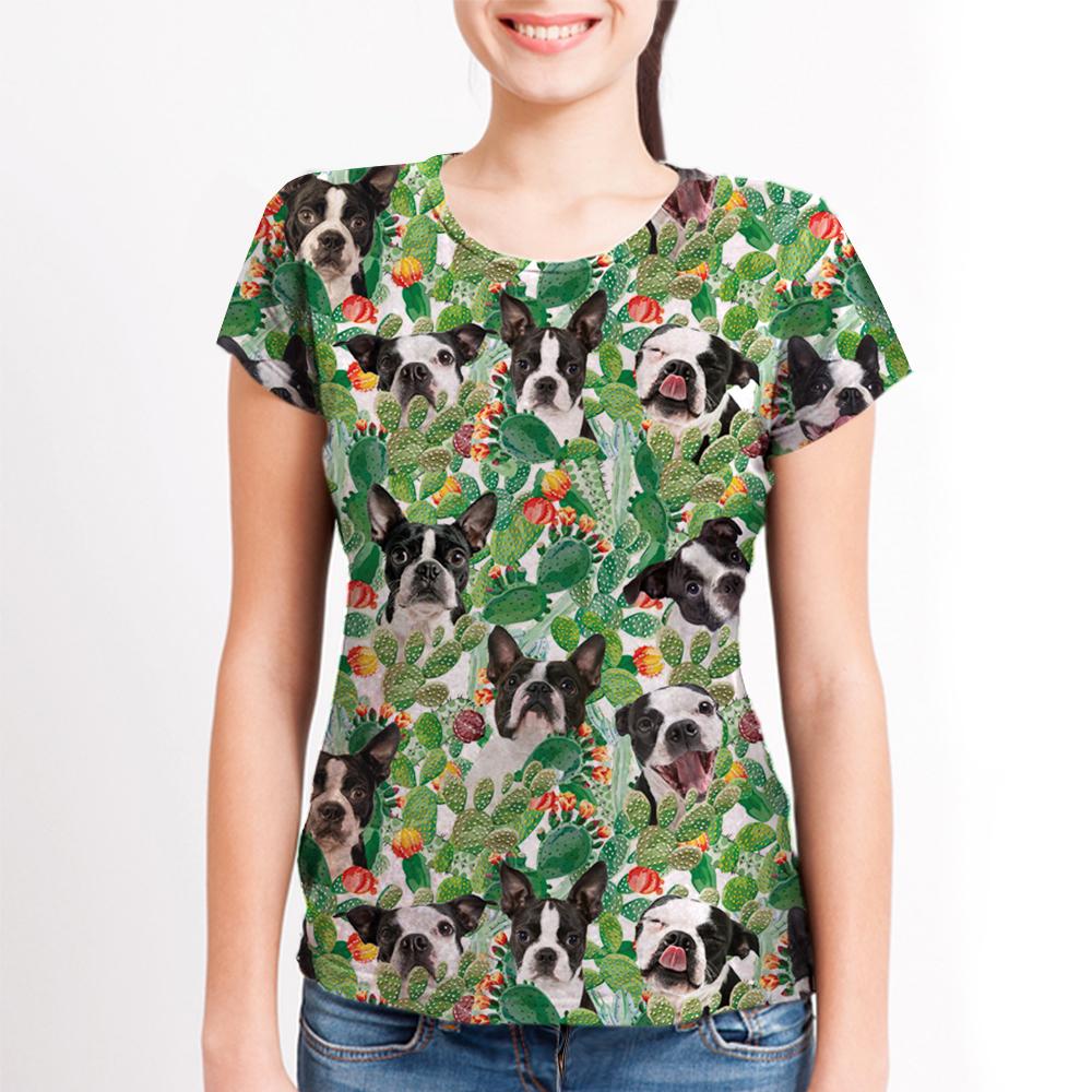 Boston Terrier – Hawaiian Tshirt V3