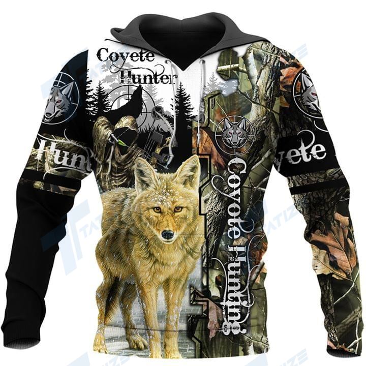 Coyete Hunting 3D All Over Printed Shirt, Sweatshirt, Hoodie, Bomber Jacket Size S – 5XL