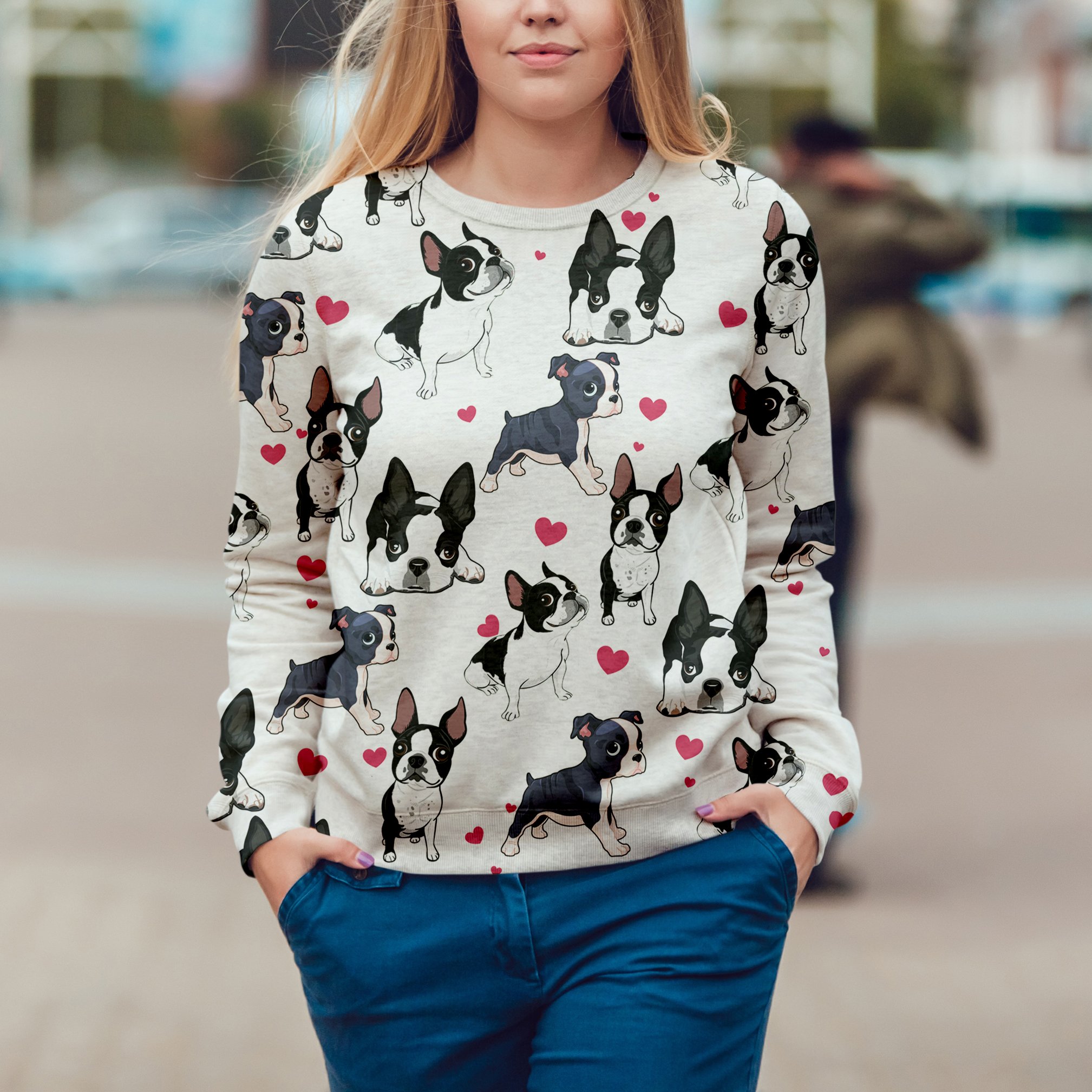 Cute Boston Terrier – Sweatshirt V1