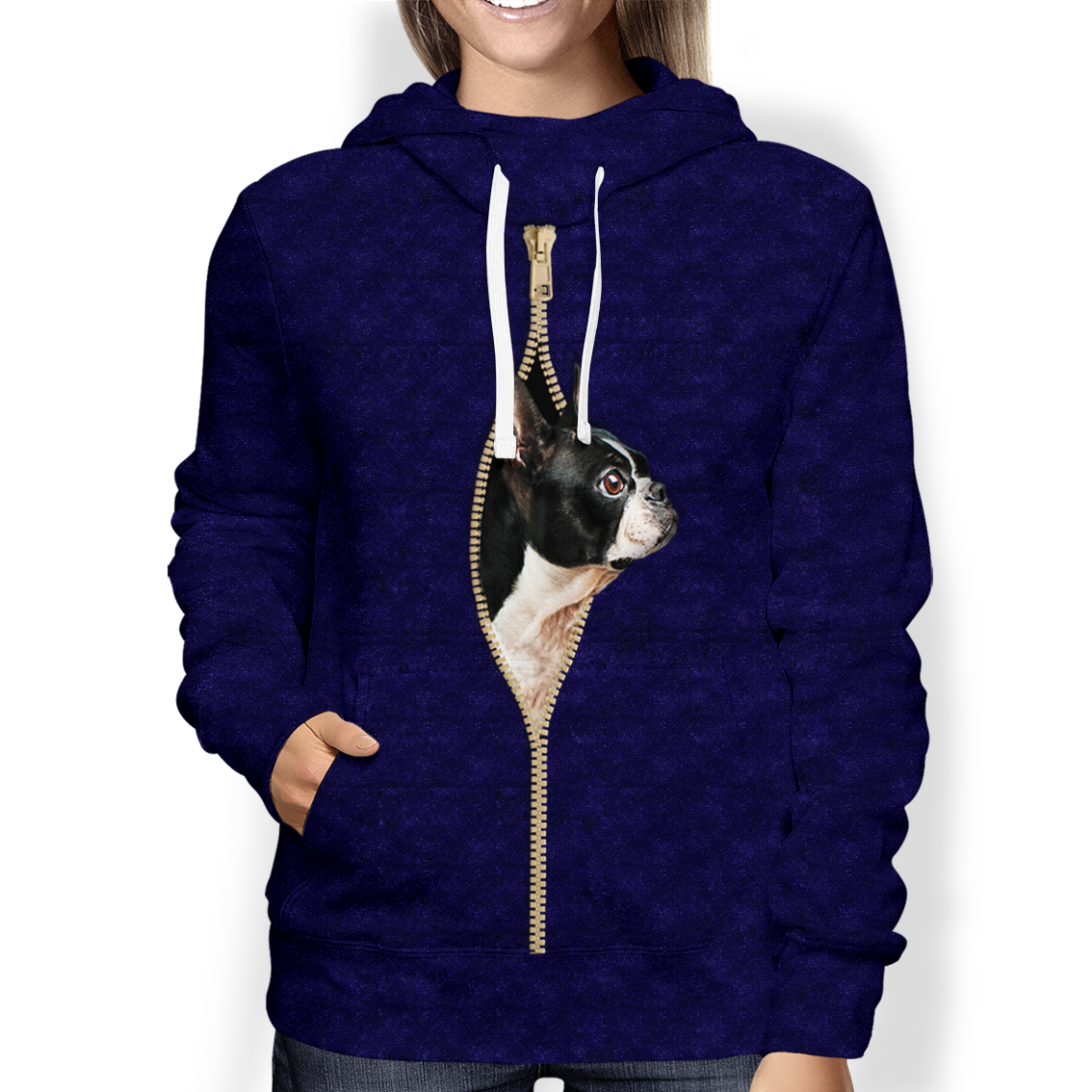 I’m With You – Boston Terrier Hoodie V2