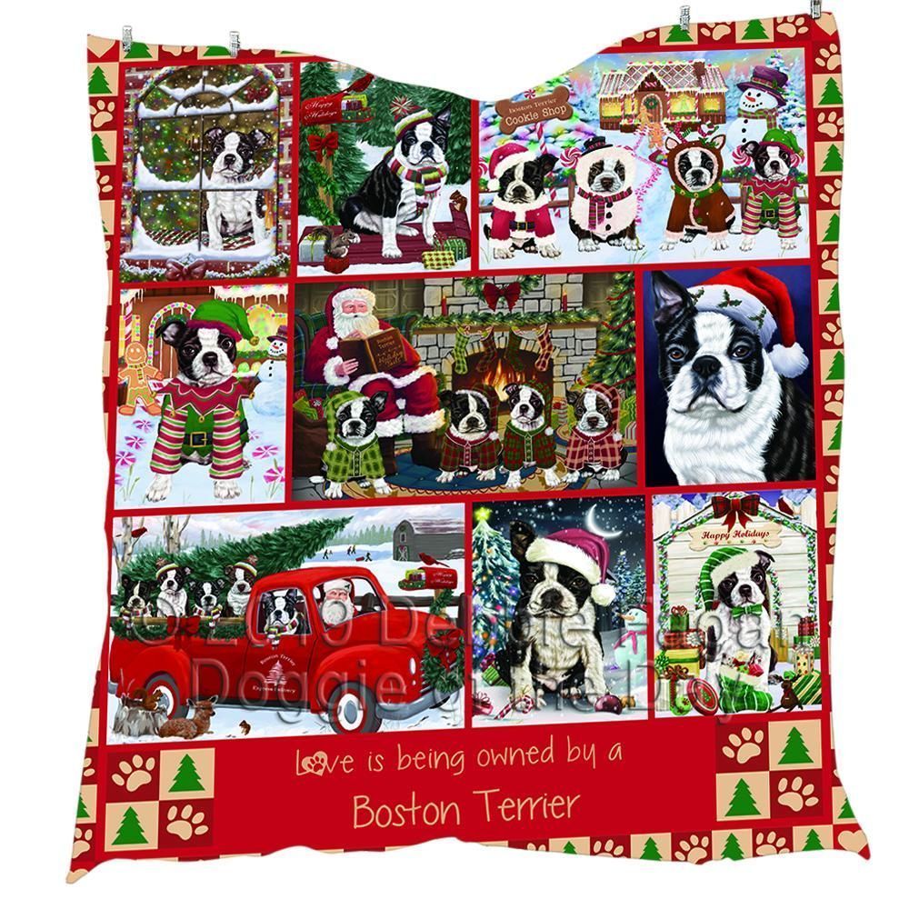 Boston Terriers Quilt CIDFI