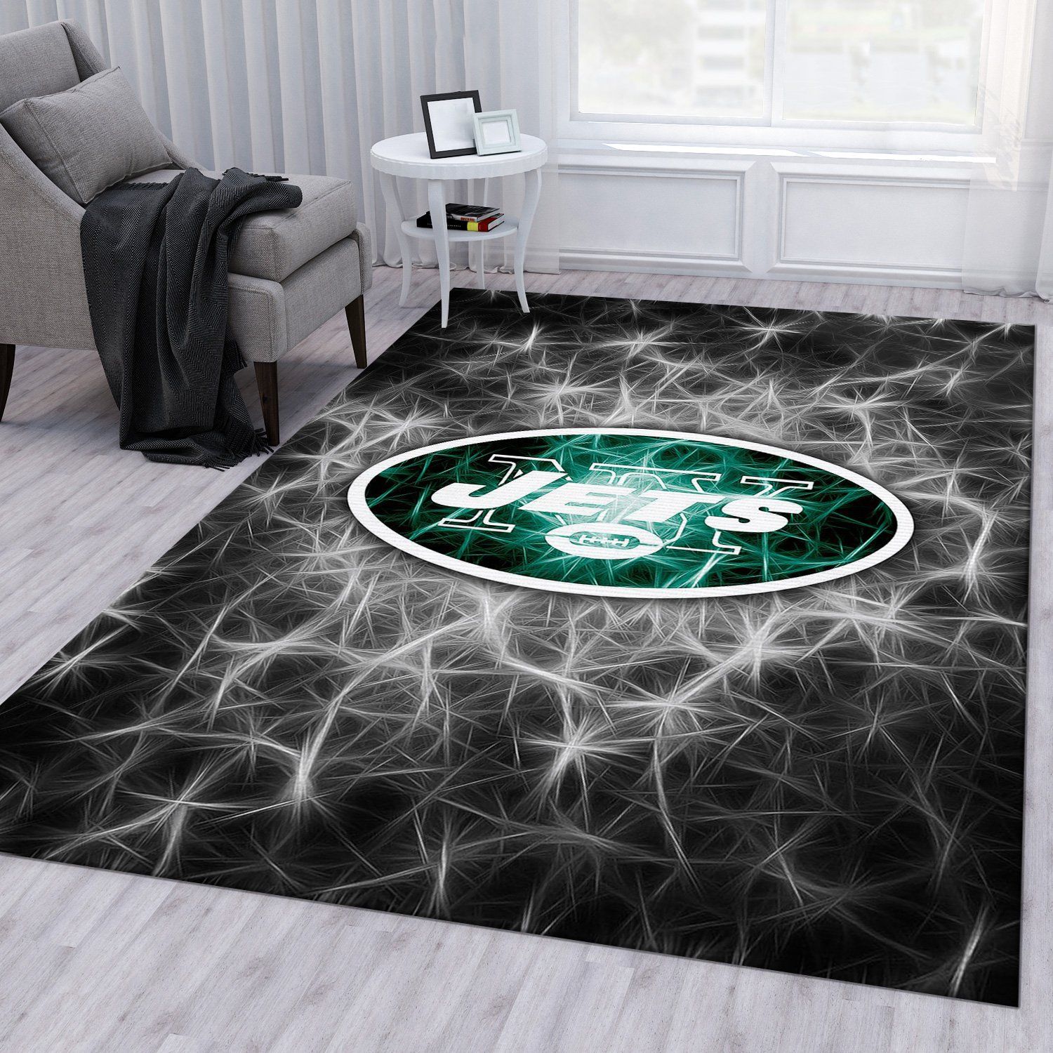 New York Jets Football Rug Bedroom Rug US Gift Decor