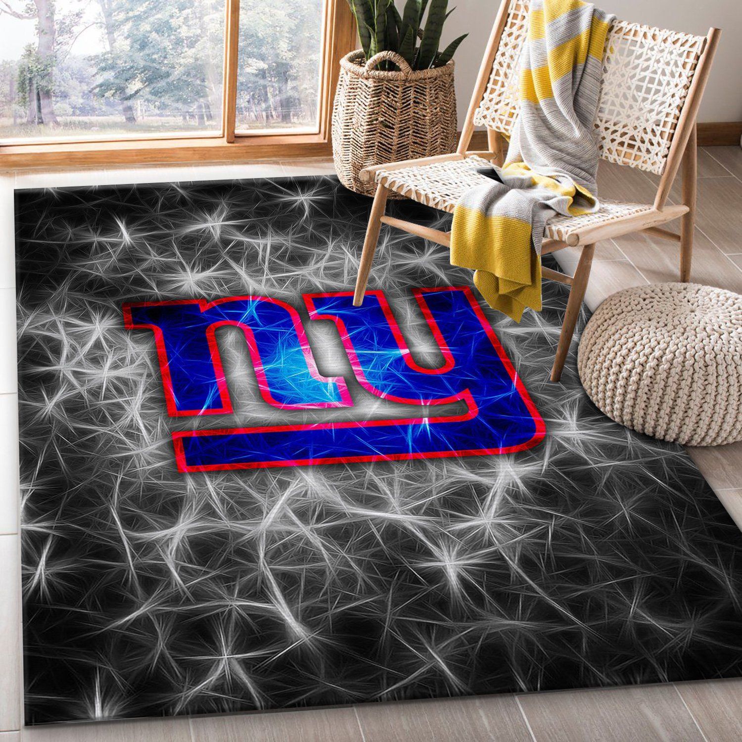 New York Giants Football Rug Bedroom Rug US Gift Decor