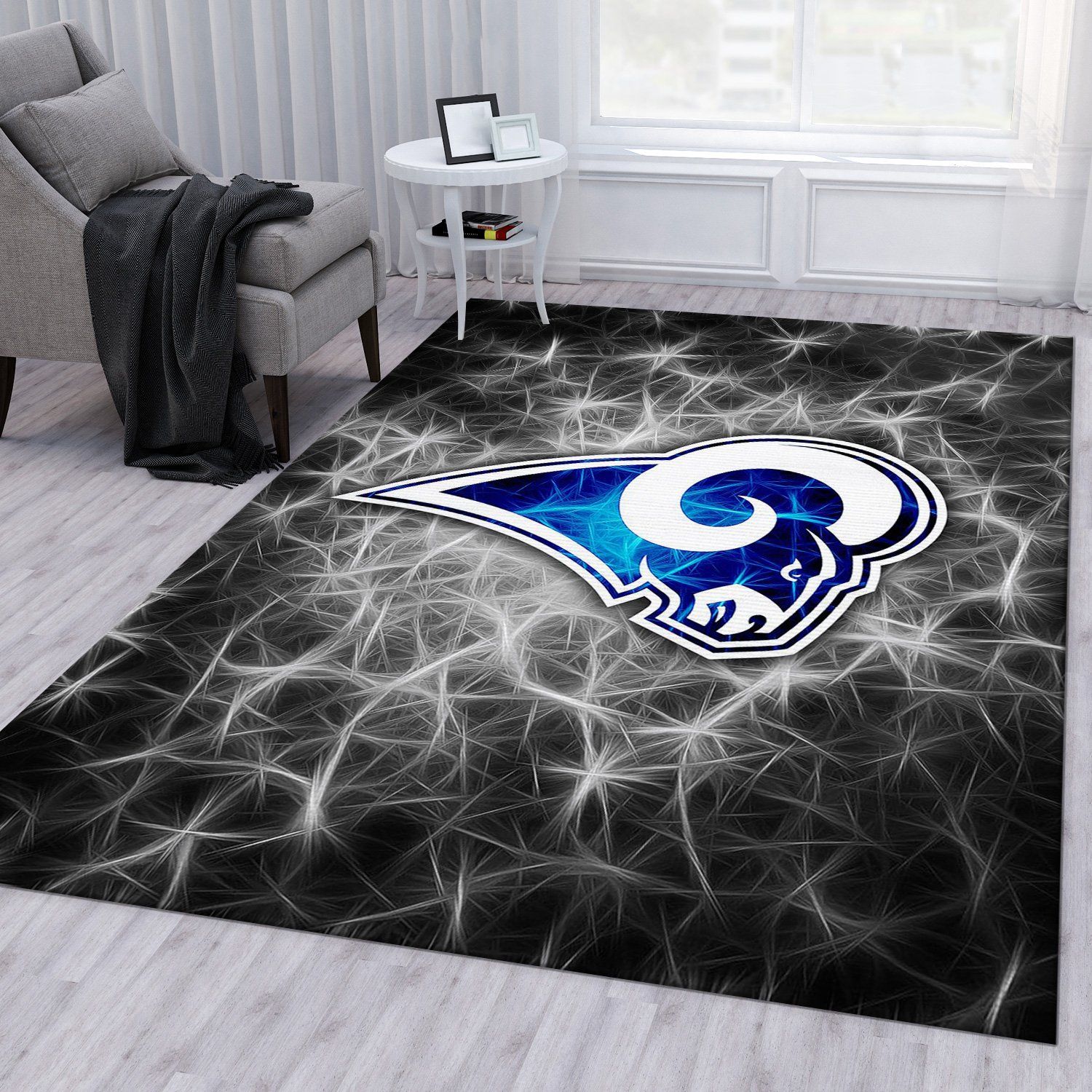 Los Angeles Rams Football Rug Bedroom Rug Home Decor Floor Decor