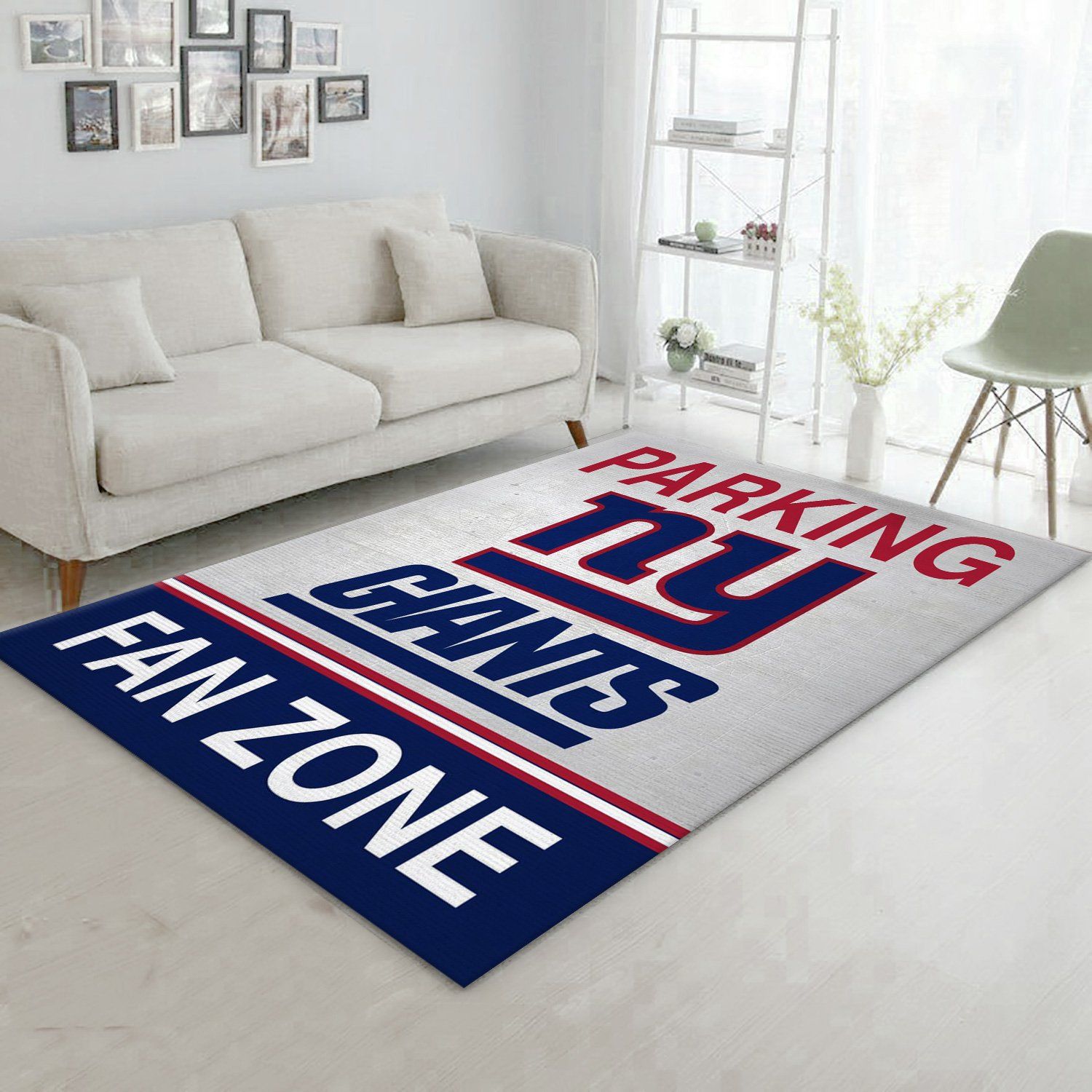 New York Giants Parking Football Fan Rug Living Room Rug Home Decor Floor Decor