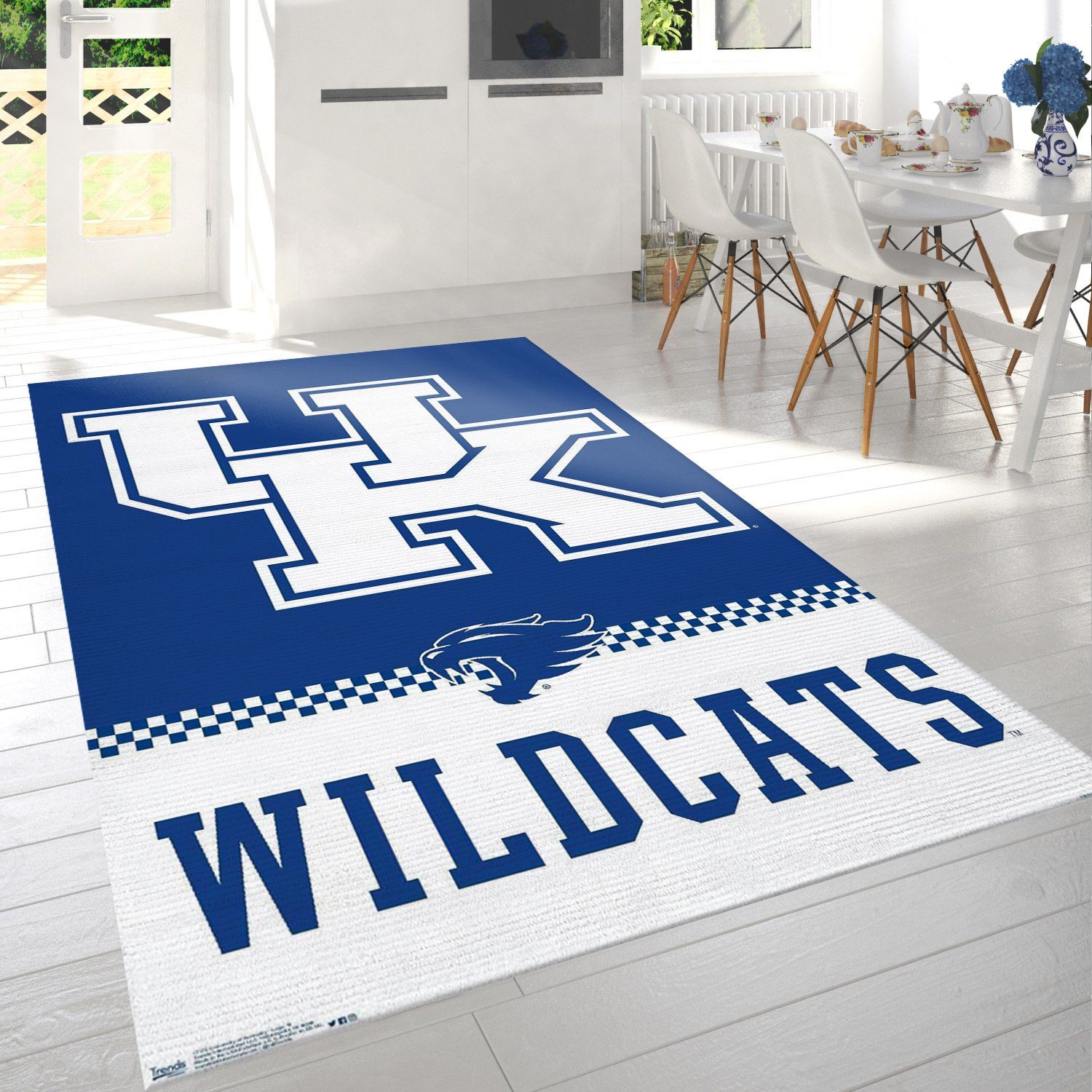 Collegiate University Of Kentucky Wildcats Logo Area Rug For Gift Living Room Rug US Gift Decor