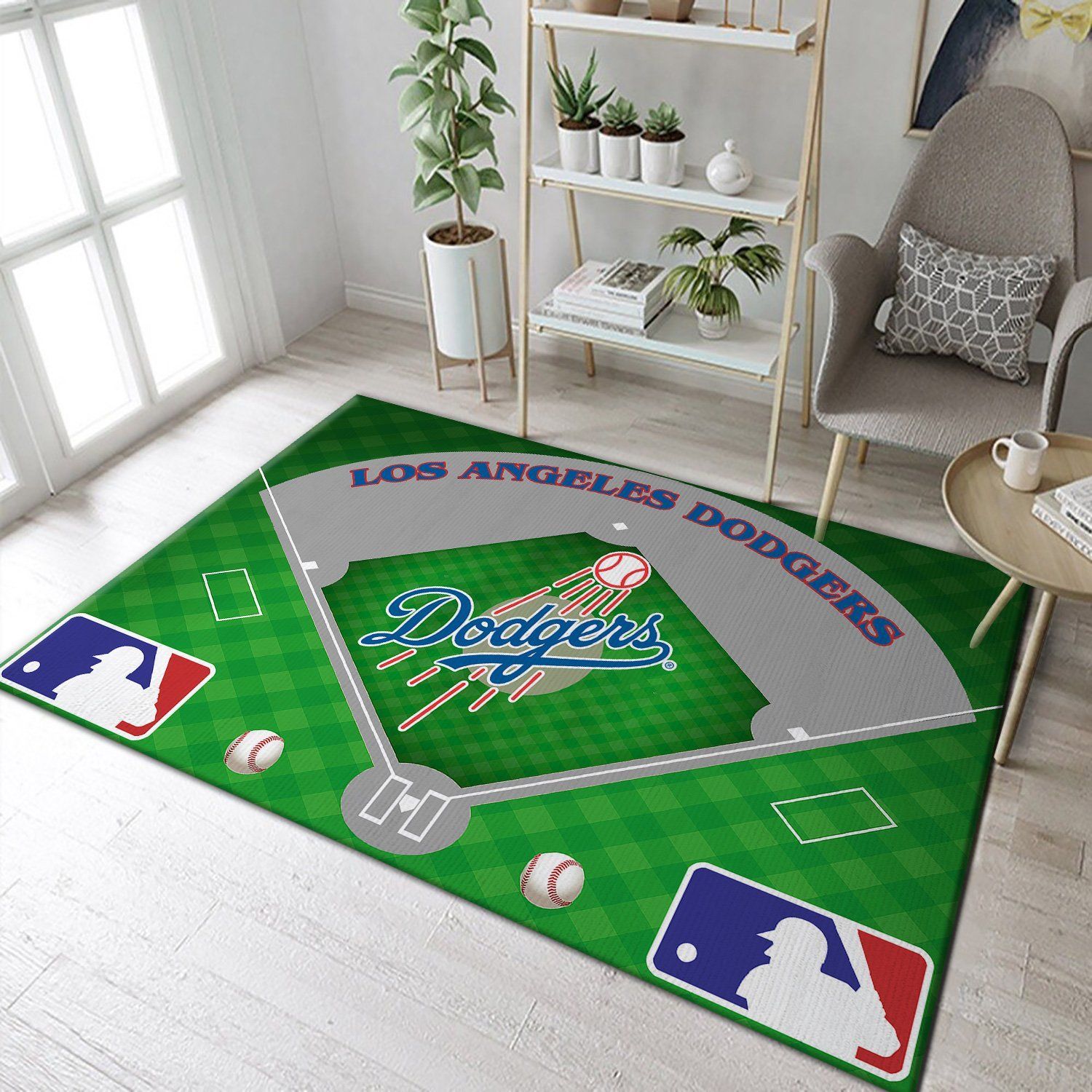 Los Angeles Dodgers Area Rugs Living Room Carpet FN111130 Christmas Gift Floor Decor The US Decor