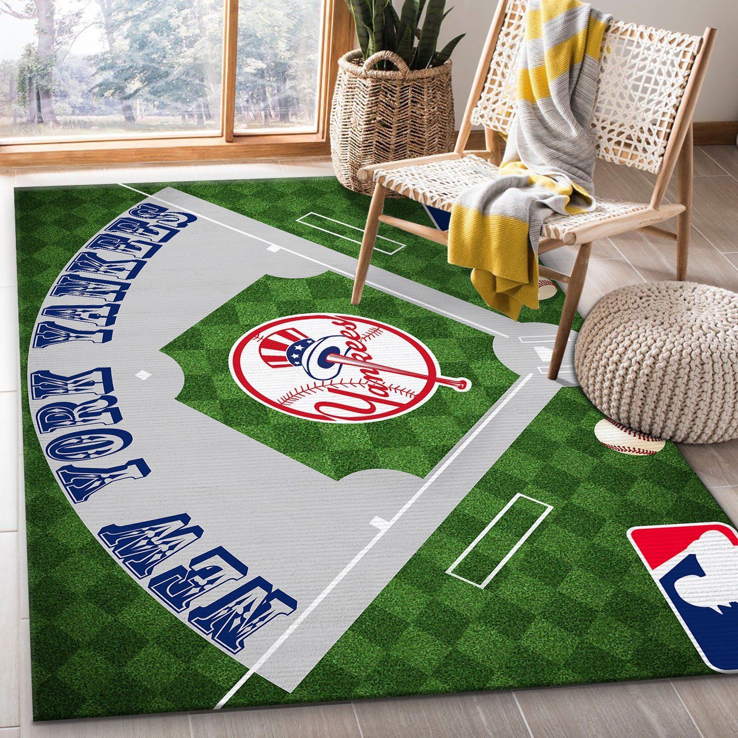 New York Yankees Area Rugs Living Room Carpet FN111101 Christmas Gift Floor Decor The US Decor